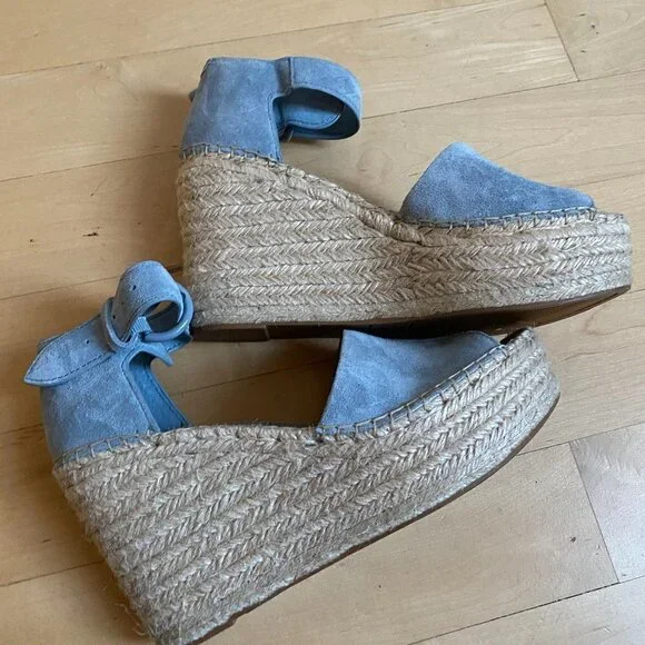 MARC Fisher Espadrilles "Alida" Blue New Sz 10 - Picture 5 of 9